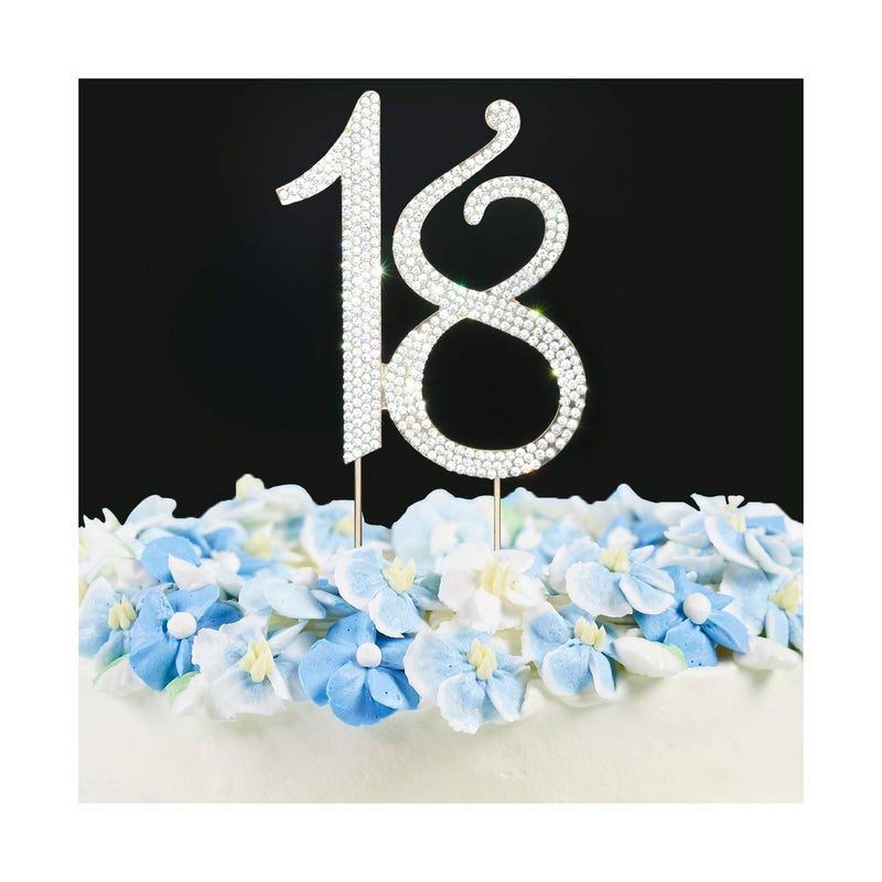 Scotamalone18 Cake Topper Premium Bling Rhinestone Diamond Gems - Image 3
